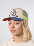 Бейсболка STETSON арт. 7741179 TRUCKER CAP BARISTA COFFEE TIME (бежевый / синий)